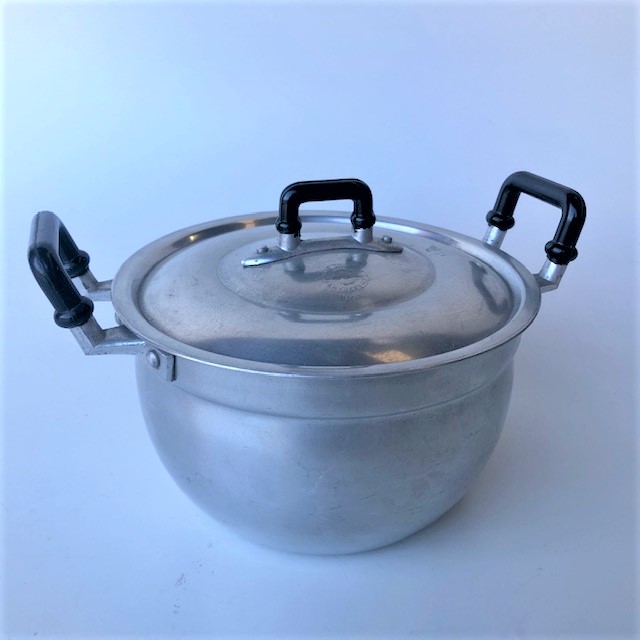POTS n PANS, Aluminium Pot w Black Handles - Medium